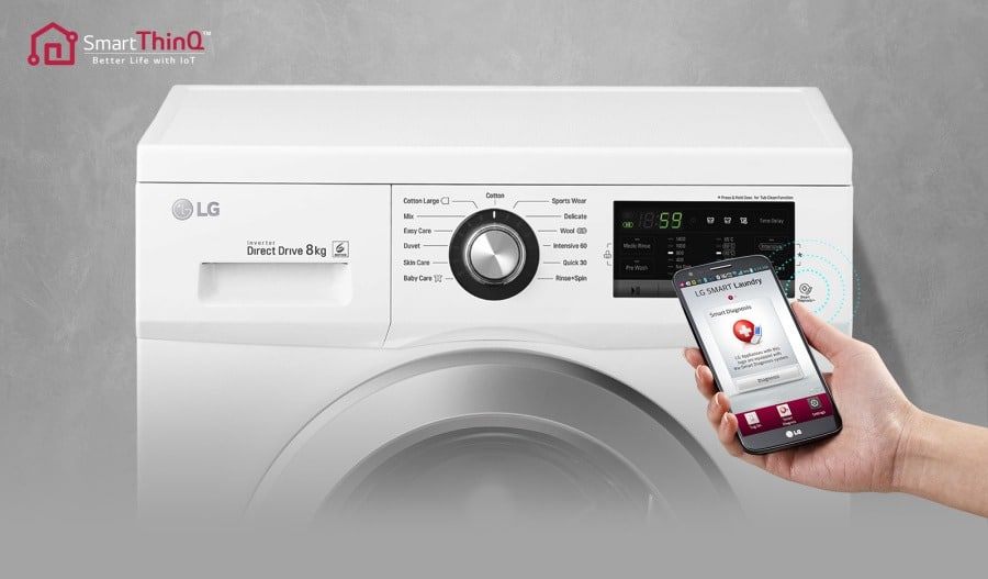 Программа самодиагностики СМА LG на смартфоне
