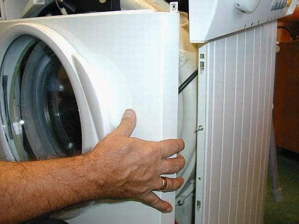 Снятие передней крышки СМА