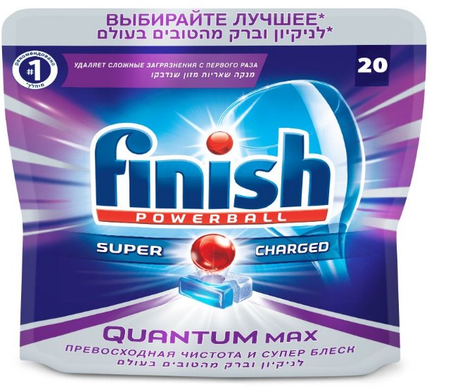 Капсулы для ПММ Finish Quantum Блеск и Защита