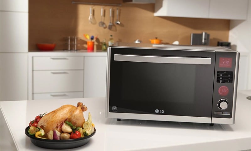 Курица приготовленная в СВЧ LG